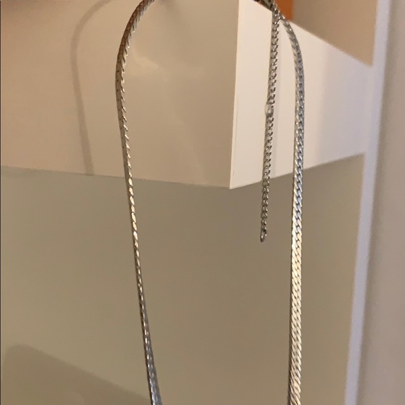 Small Snake Chain Silver Necklace - Picture 6 of 6